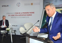 Cérémonie de Pose de la première pierre de la nouvelle usine de la filiale STELIA Aerospace au Maroc